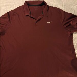 Nike Men's Burgundy Polo Shirt